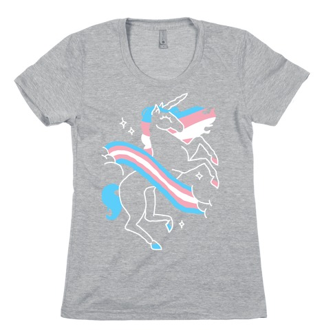 Unicorn Trans Pride Womens T-Shirt