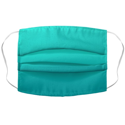 Teal Gradient Accordion Face Mask