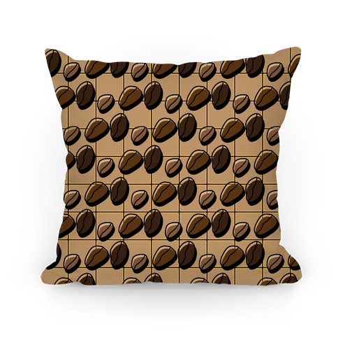 Coffee Bean Pattern Pillow
