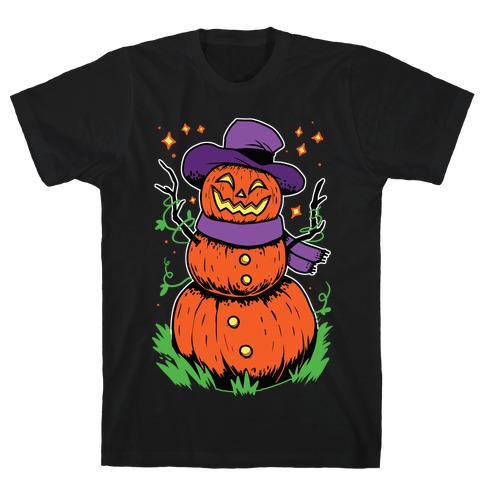 Pumpkin Snowman T-Shirt