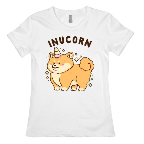 Inucorn (Kawaii Shiba Inu Unicorn) Womens T-Shirt