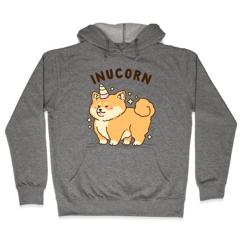 Inucorn (Kawaii Shiba Inu Unicorn) Hooded Sweatshirt