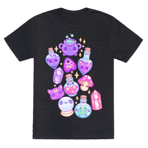 Kawaii Witchy Pattern T-Shirt