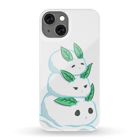 Stacked Snow Bunnies (white) Phone Case