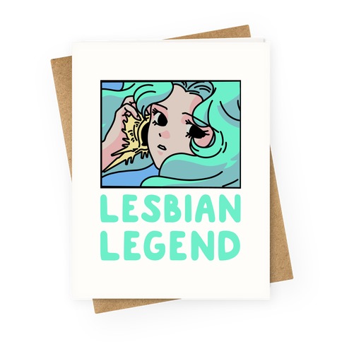 Lesbian Legend Neptune Greeting Card