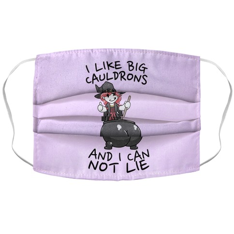 I Like Big Cauldrons And I Can Not Lie Accordion Face Mask