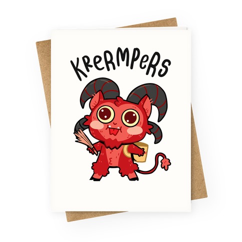 Krermpers Derpy Krampus Greeting Card