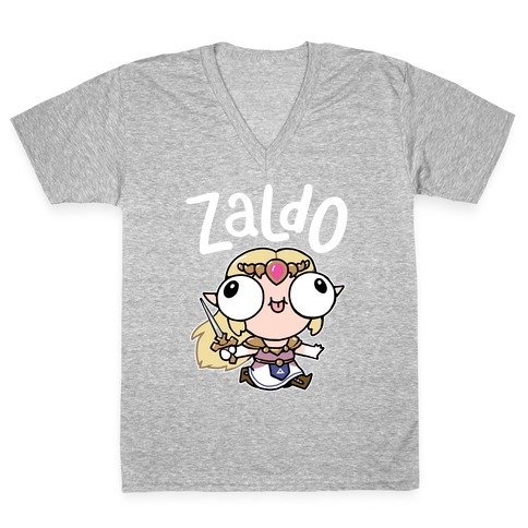 Derpy Zelda Zaldo V-Neck Tee Shirt