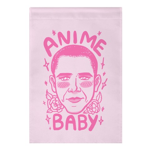 Anime Baby Obama Garden Flag