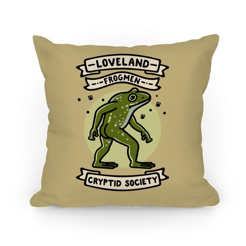 Loveland Frogmen Cryptid Society Pillow