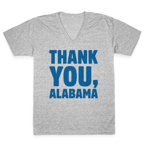 Thank You Alabama V-Neck Tee Shirt