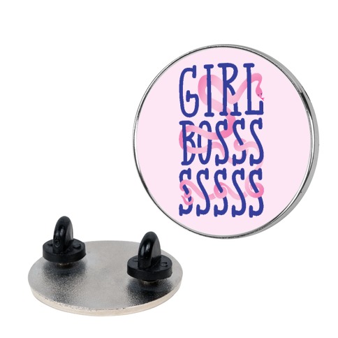 Girl Boss Snake Parody Pin