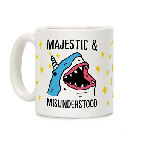 Majestic And Misunderstood Shark Coffee Mug