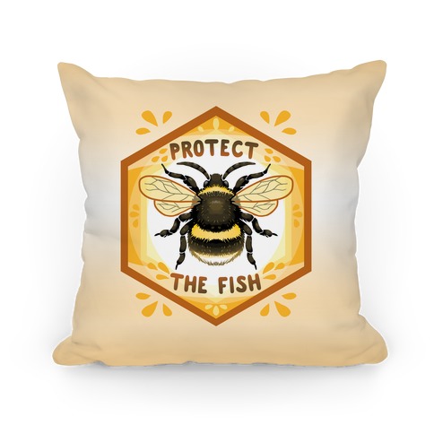 Protect The Fish Pillow