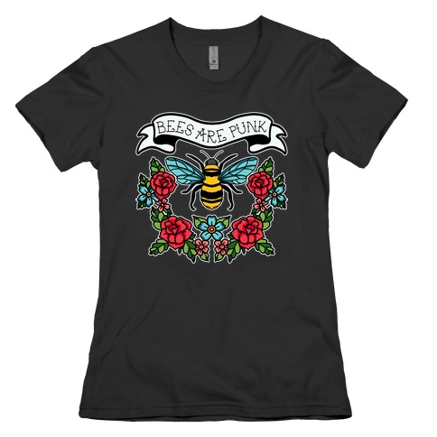 Bees Are Punk Womens T-Shirt