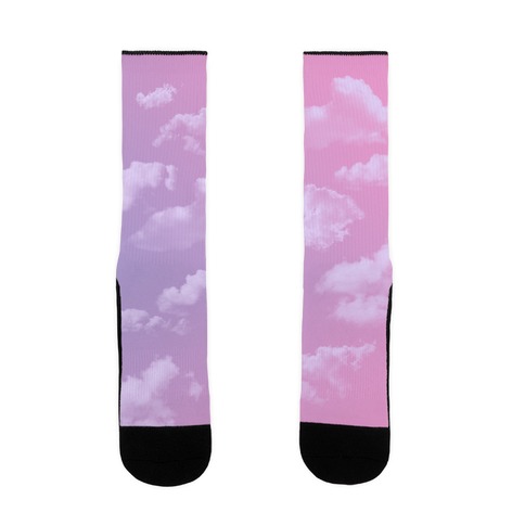 Dreamy Y2K Clouds Sock