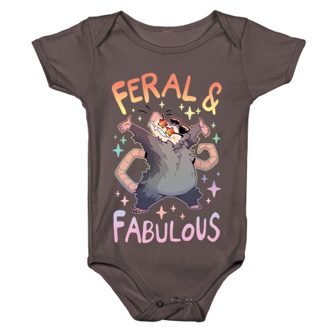 Feral And Fabulous Baby One-Piece