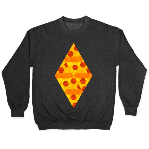 Geometric Pizza Tessellation Pullover