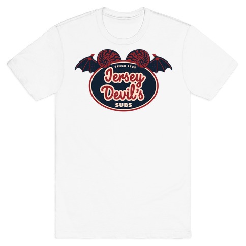 Jersey Devil Subs Logo Parody T-Shirt