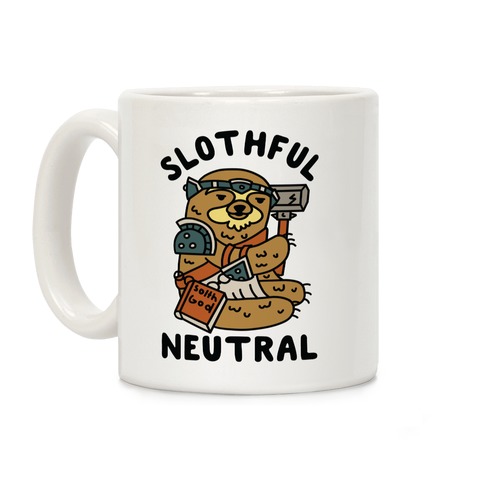 Slothful Neutral Sloth Cleric Coffee Mug