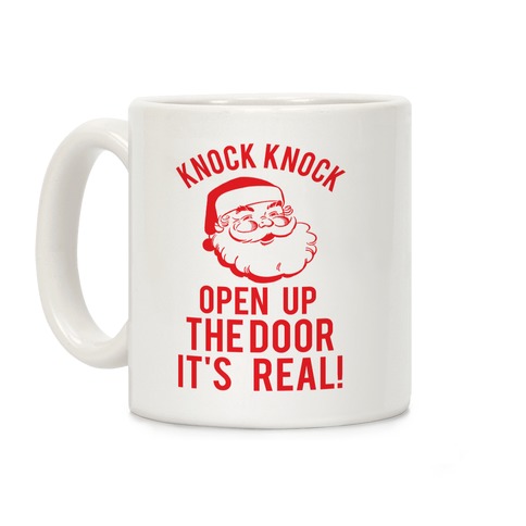 Knock Knock Santa Coffee Mug