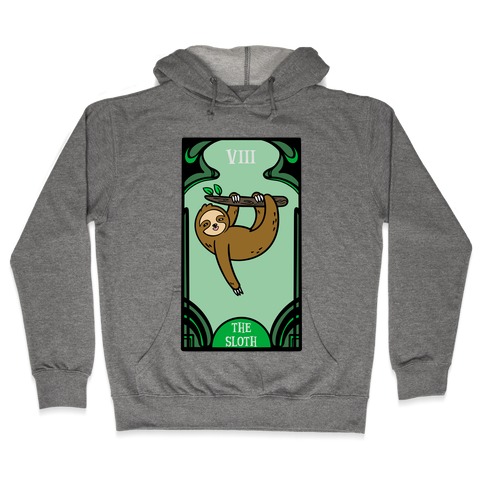 The Sloth Tarot Card Hooded Sweatshirt