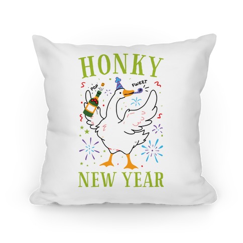 Honky New Year Pillow