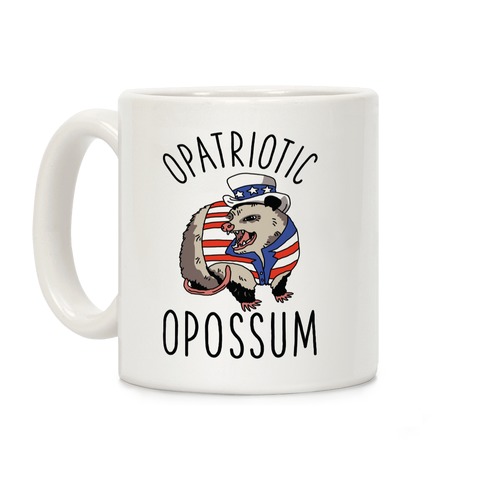 Opatriotic Opossum Coffee Mug