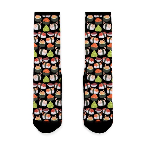 Sushi Cats Pattern Sock