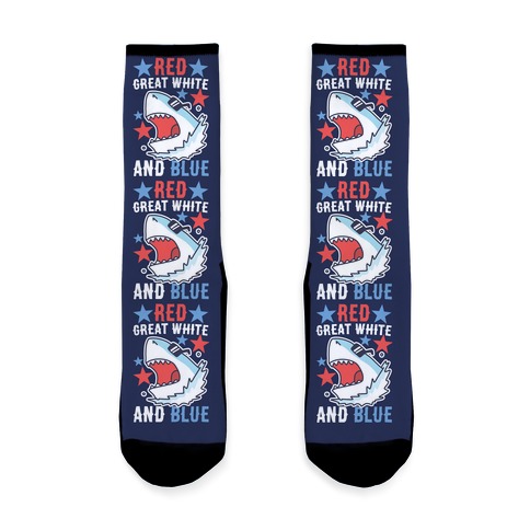 Red, Great White and Blue Sock