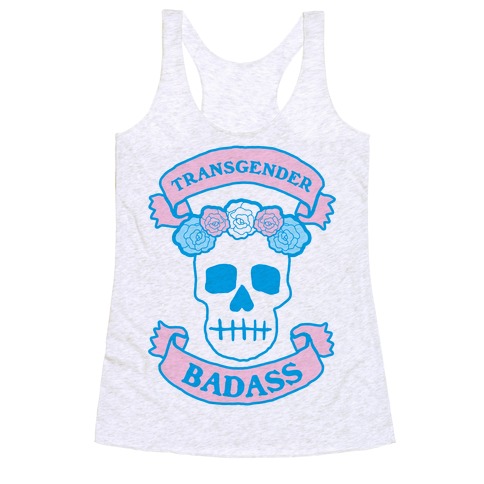 Transgender Badass Racerback Tank Top