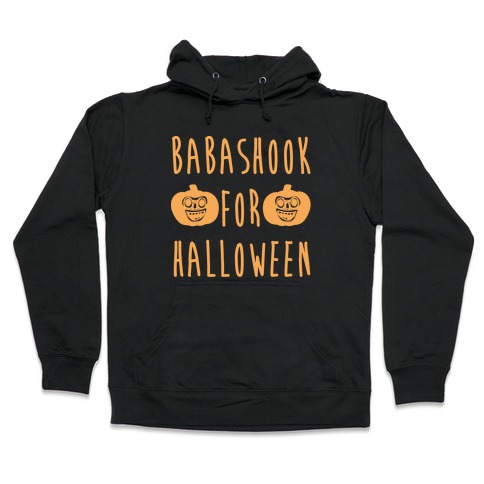 Babashook For Halloween Parody White Print Hooded Sweatshirt