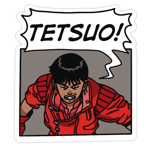 Kaneda Screaming Tetsuo (1 OF 2 PAIR) Die Cut Sticker