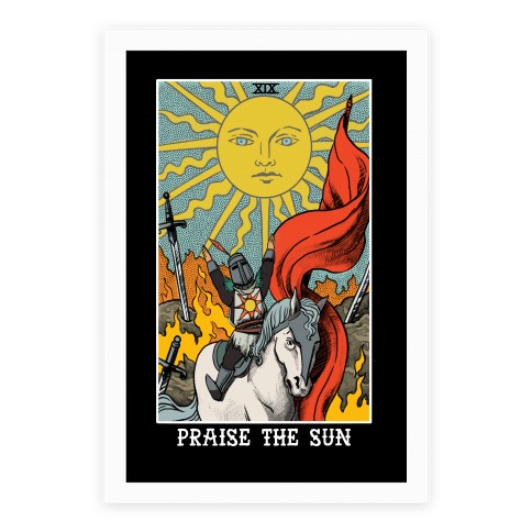 F Sun Tarot Art Print Home Decor Wall Art Poster Home Decor Garden Poster