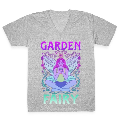Garden Fairy V-Neck Tee Shirt