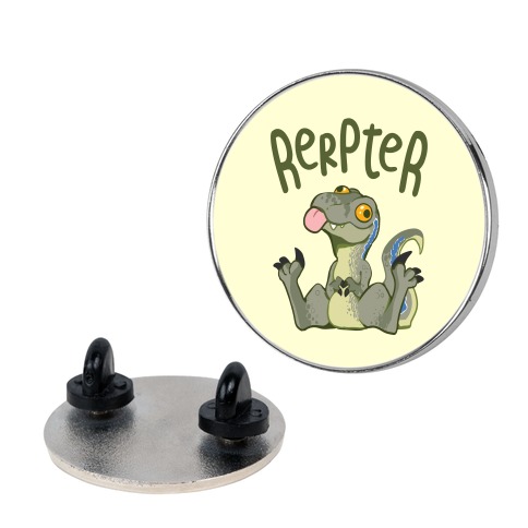 Derpy Raptor Rerpter Pin