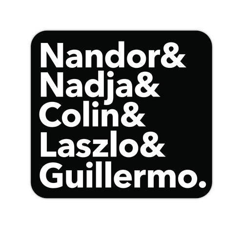 Nandor & Nadja & Laszlo & Colin & Guillermo Die Cut Sticker