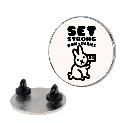 Set Strong Bun-daries Pin