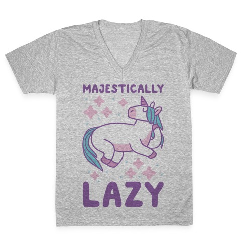 Majestically Lazy V-Neck Tee Shirt