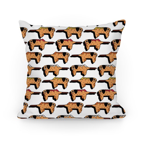 Corn Doggie Pattern Pillow