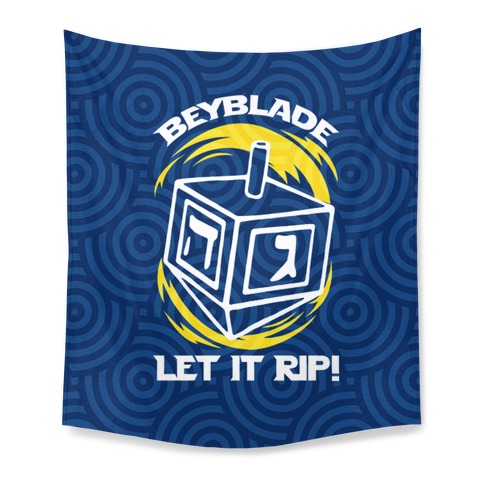 Beyblade Let It Rip Dreidel Tapestry