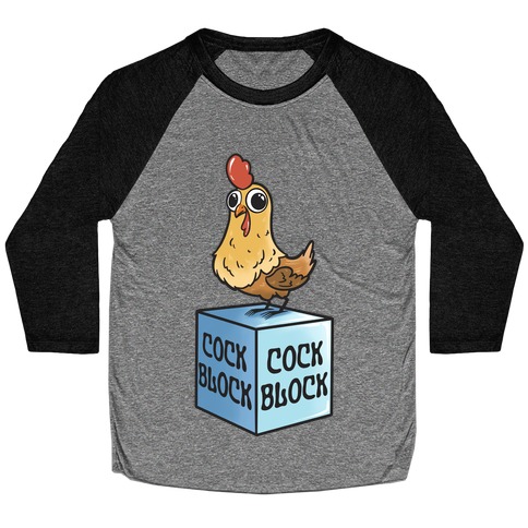 Cock Block Baseball Tee