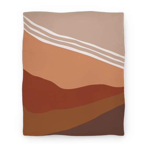 Terracotta Peach Sunset Blanket