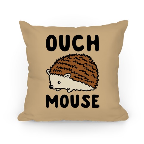 Ouch Mouse Hedgehog Parody Pillow