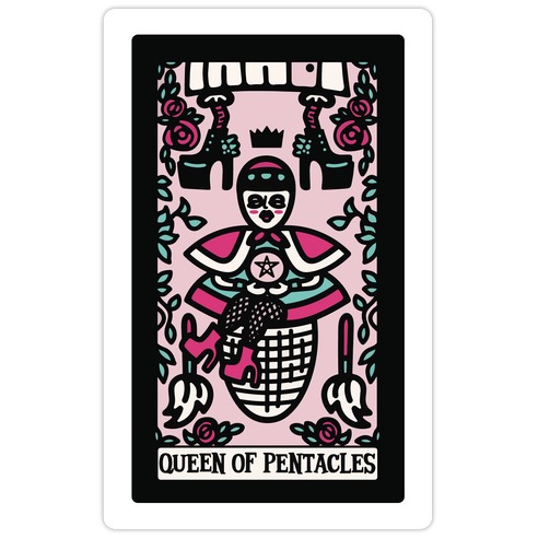 Creepy Cute Tarot: Queen of Pentacles Baba Yaga Die Cut Sticker