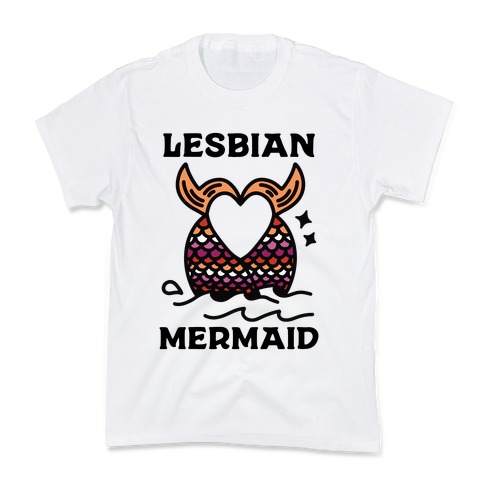 Lesbian Mermaid Kids T-Shirt