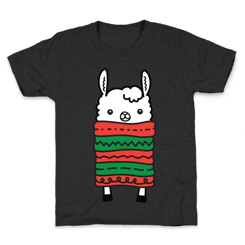 Long Llama Scarf Kids T-Shirt