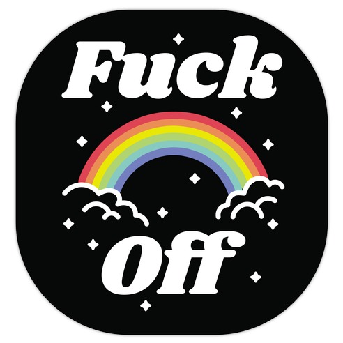 F*** Off Rainbow Die Cut Sticker