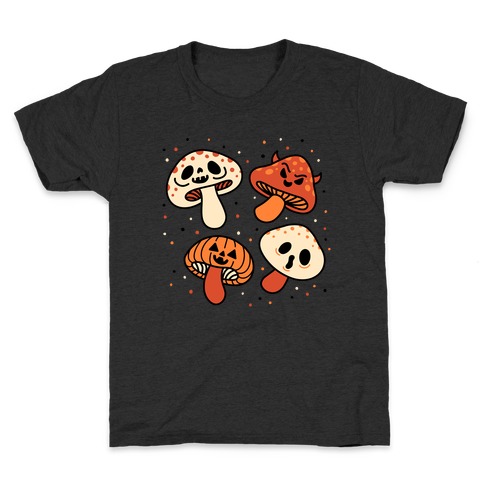 Spooky Mushrooms Kids T-Shirt