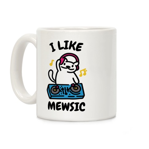 I Like Mewsic Coffee Mug